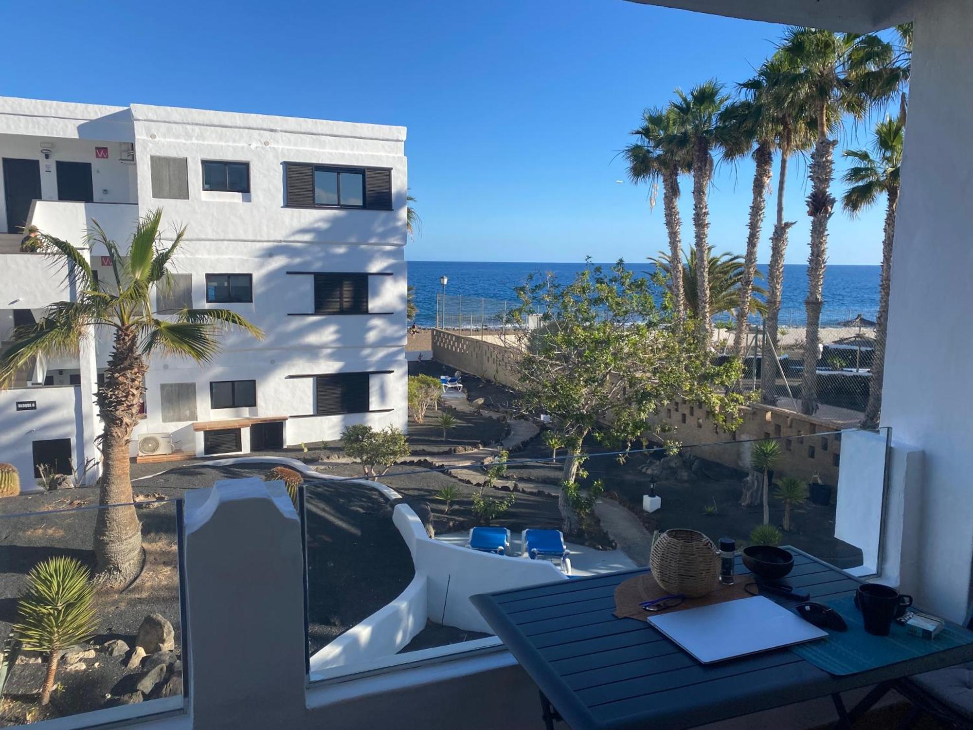 Strandapartment Costa Luz-Ozean View Tias Bagian luar foto